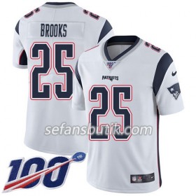 New England Patriots Tröjor Terrence Brooks 25 Nike Vit 100th - Herr